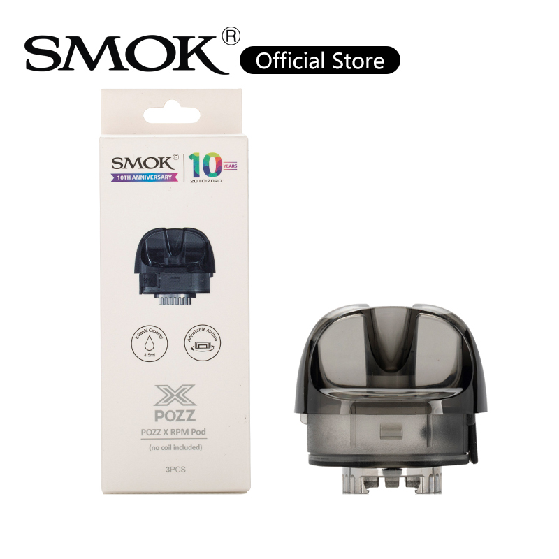 SMOK Pozz X RPM Pod 4.5ml Pozz X Empty Cartridge Replacement Tank For Pozz X Pod Kit 100% Original
SMOK Pozz X RPM Pod 4.5ml Pozz X Empty Cartridge Replacement Tank For Pozz X Pod Kit 100% Original