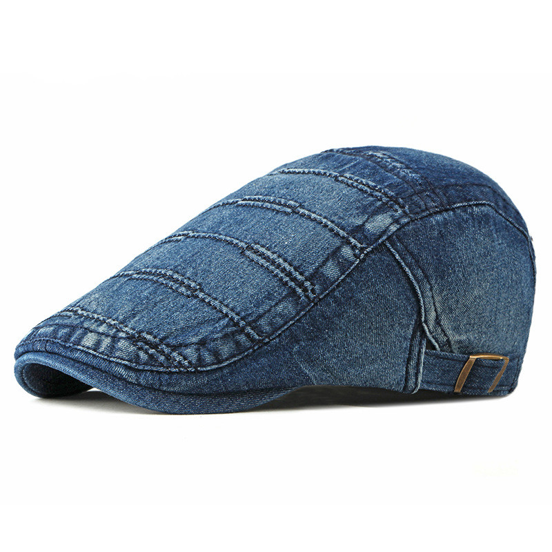 The Spring Summer Solid Color Newsboy Caps Men Cotton Washed denim Flat Peaked Cap Women Painter Beret Hats 31, Black
The Spring Summer Solid Color Newsboy Caps Men Cotton Washed denim Flat Peaked Cap Women Painter Beret Hats 31, Black