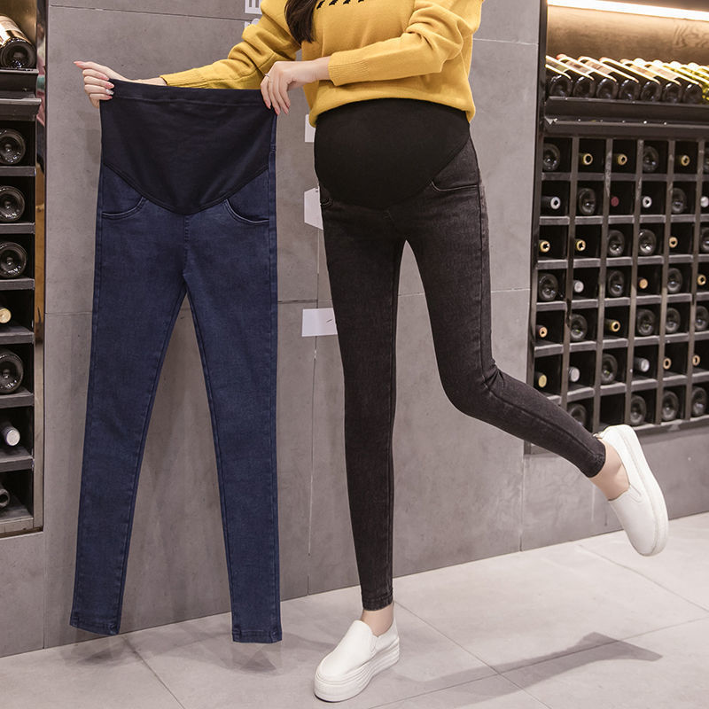 M-3XL Winter Warm Maternity Jeans for Pregnant Women Pregnant Pants Pregnancy Clothes Spring Summer Maternity Pant Plus Size LJ201114