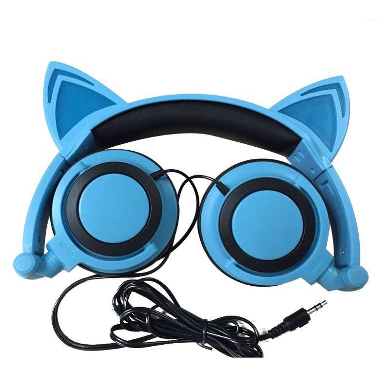 Foldable Portable Safe Wired Kids Gaming Headsets Glowing Cat Ears Headphones R91A1, Blue
Foldable Portable Safe Wired Kids Gaming Headsets Glowing Cat Ears Headphones R91A1, Blue