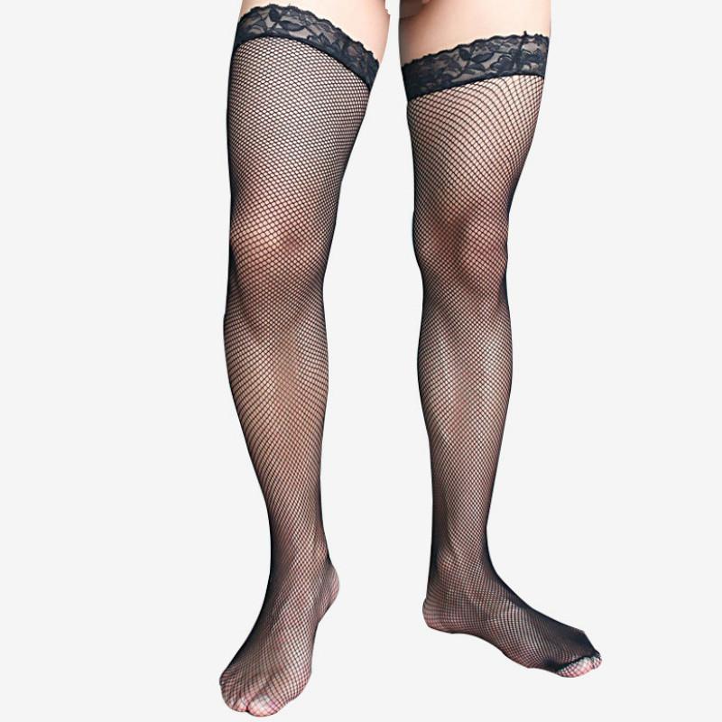 Adult Sexy Stockings Men's Net Hosiery Lace Top Fishnet Hosiery Gay Male Underwear Thigh-Highs Sheer Mesh Stockings Dropshipping, Black
Adult Sexy Stockings Men's Net Hosiery Lace Top Fishnet Hosiery Gay Male Underwear Thigh-Highs Sheer Mesh Stockings Dropshipping, Black
