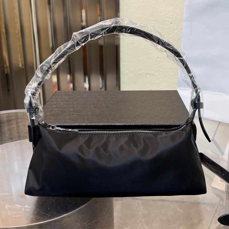 Black Women Totes Hobo Bag Fashion Handbag Sholder Bags High Quality Nylon Plain Handbags Tote Pillow Evening Party Mini Wallet Purse Coin