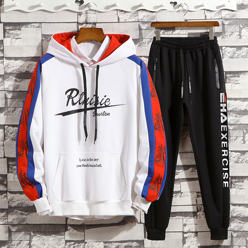2021 New Men Set Running Jogger Tracksuit Spring Autumn Letter Printed Hoodies+pants Sport Mens Sweatsuits R6di, White
2021 New Men Set Running Jogger Tracksuit Spring Autumn Letter Printed Hoodies+pants Sport Mens Sweatsuits R6di, White