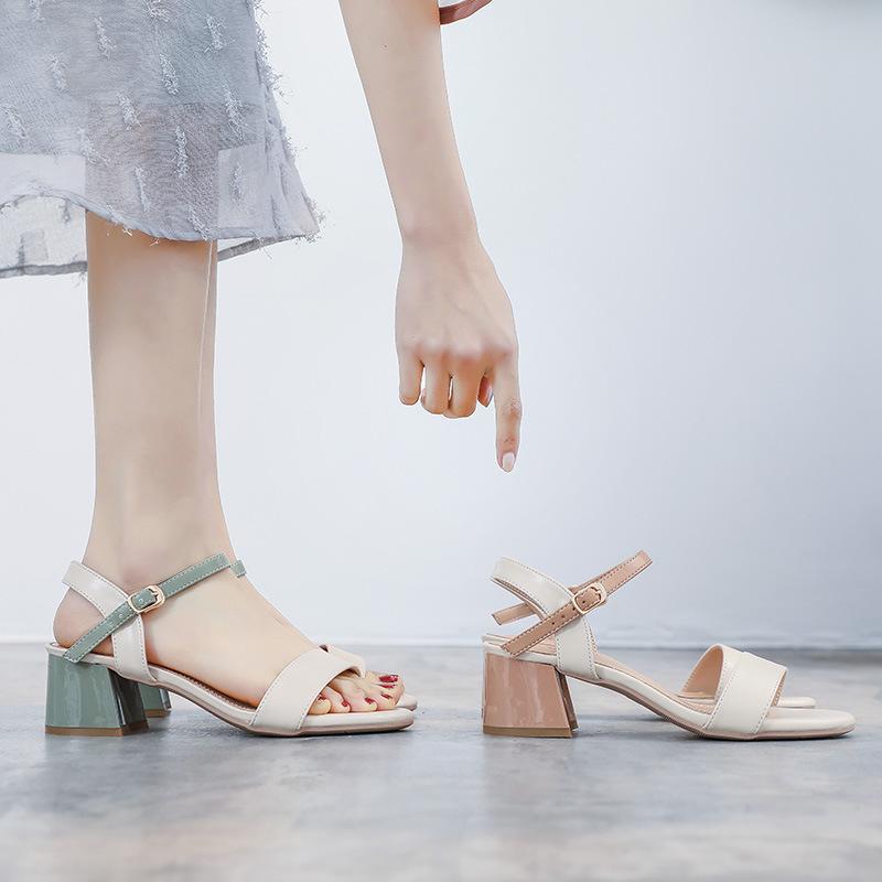 High Sandals Female Pump New Fashion Buckle Strap Soft Synthetic Leather Thick Heel Solid Party Women Pumps Shoes, Green
High Sandals Female Pump New Fashion Buckle Strap Soft Synthetic Leather Thick Heel Solid Party Women Pumps Shoes, Green