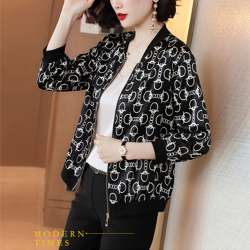 Plue Size 3XL Jackets Women Summer Women's Print Basic Jacket Fashion Thin Outwear Bomber Female Baseball Jacket Women 201112