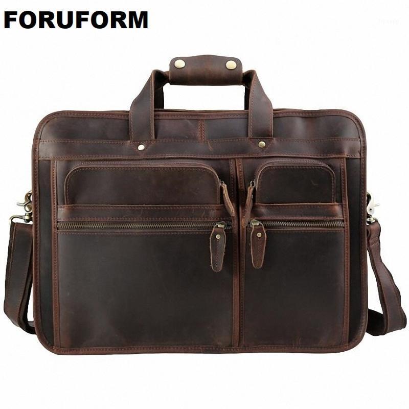 Vintage 100% Genuine Leather Men Crazy Horse Leather Briefcase Messenger Bag 15-17 Inch Laptop Shoulder Bags Portfolio LI-19821, Brown
Vintage 100% Genuine Leather Men Crazy Horse Leather Briefcase Messenger Bag 15-17 Inch Laptop Shoulder Bags Portfolio LI-19821, Brown