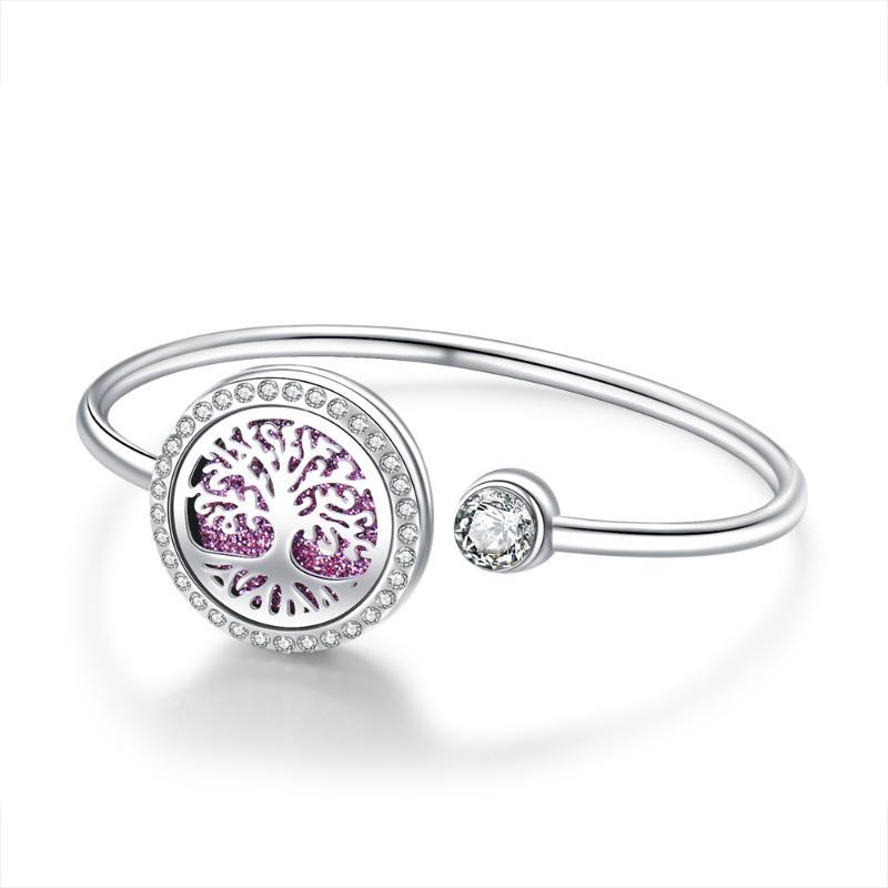 Bangle Tree Of Life Stainless Steel Aroma Diffuser Bracelet Perfume Essential Oil Locket
Bangle Tree Of Life Stainless Steel Aroma Diffuser Bracelet Perfume Essential Oil Locket