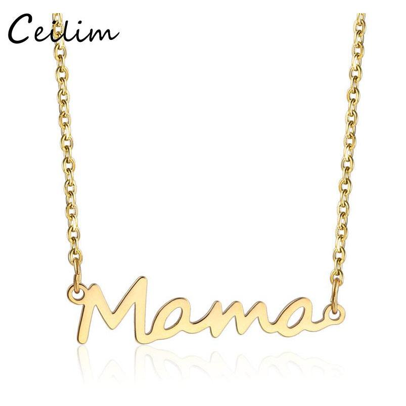 Stainless Steel Letter Mama Necklace Mothers Love Pendant Minimal Necklace Silver Gold Rose Gold Colors Jewelry Best For Moms Mother'S Kbag
Stainless Steel Letter Mama Necklace Mothers Love Pendant Minimal Necklace Silver Gold Rose Gold Colors Jewelry Best For Moms Mother'S Kbag