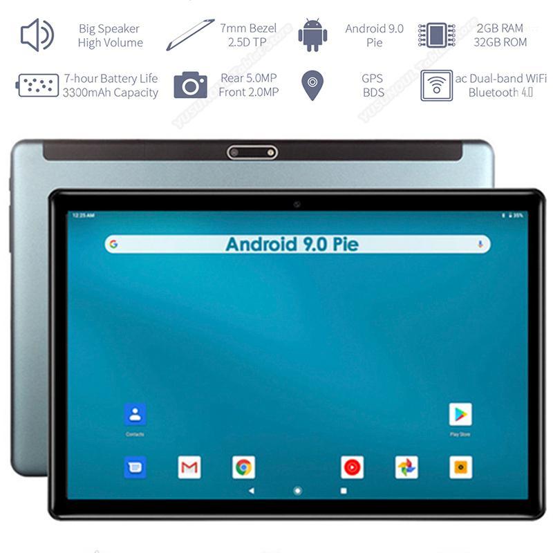 10 inch Android 9.0 tablet Google play 3G Cell Phone tablet 32GB eMMC 2.5D Glass 1280x800 HD Screen Wifi GPS Bluetooth Netflix1, Black
10 inch Android 9.0 tablet Google play 3G Cell Phone tablet 32GB eMMC 2.5D Glass 1280x800 HD Screen Wifi GPS Bluetooth Netflix1, Black