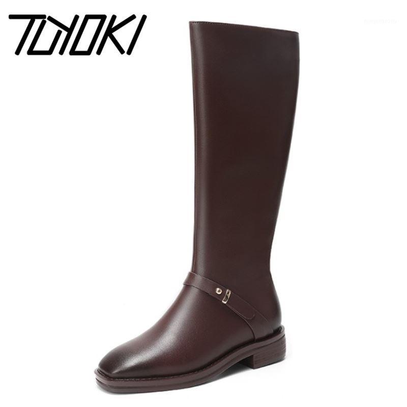 Tuyoki Women Real Leather Knee Boots Square Toe Zipper Low Heel Shoes Retro Ridding Boots Street Footwear Winter Size 35-441, Black
Tuyoki Women Real Leather Knee Boots Square Toe Zipper Low Heel Shoes Retro Ridding Boots Street Footwear Winter Size 35-441, Black