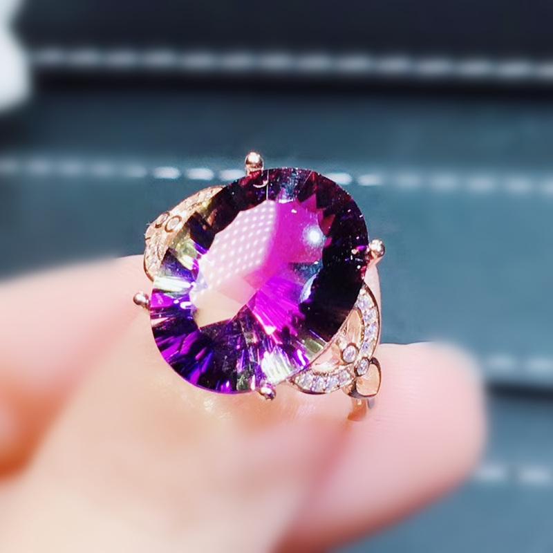 Cluster Rings Ametrine Ring Per Jewelry 12*16mm 11ct Colorful Big Gemstone 925 Sterling Silver Fine Women Or Girls J292201, Golden;silver
Cluster Rings Ametrine Ring Per Jewelry 12*16mm 11ct Colorful Big Gemstone 925 Sterling Silver Fine Women Or Girls J292201, Golden;silver