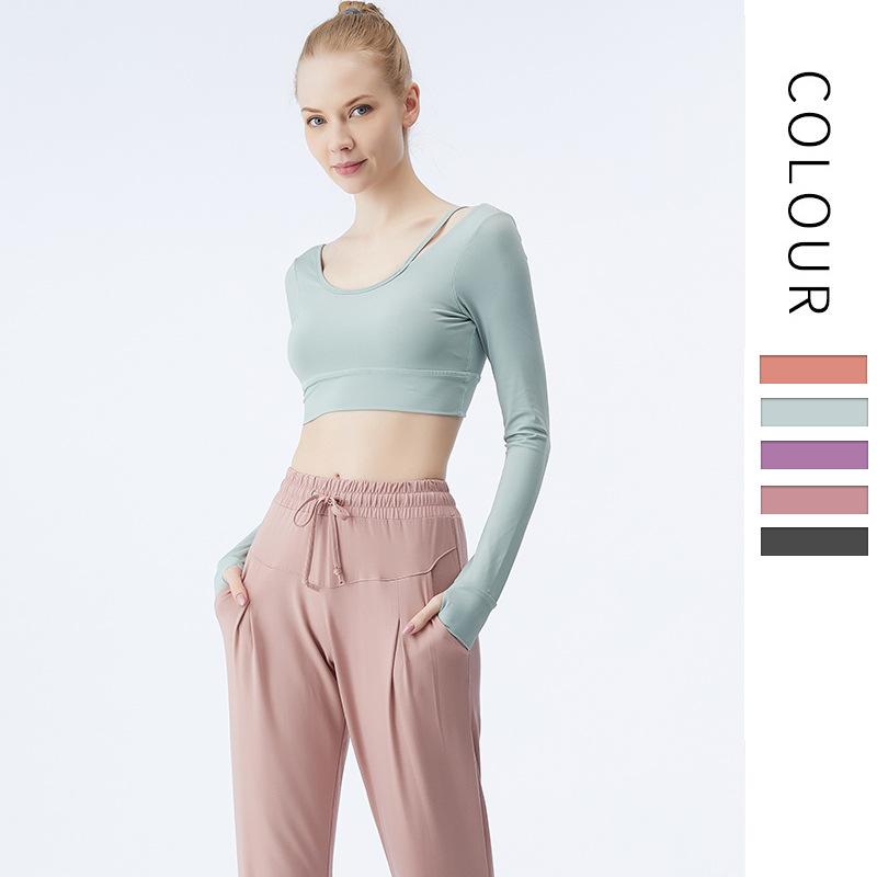 Woman Stretch Beautiful Back Yoga Clothes Shirt T-shirt Running Sports Fitness Long Sleeves Workout Tops for Women Workout Shirt, As shown
Woman Stretch Beautiful Back Yoga Clothes Shirt T-shirt Running Sports Fitness Long Sleeves Workout Tops for Women Workout Shirt, As shown
