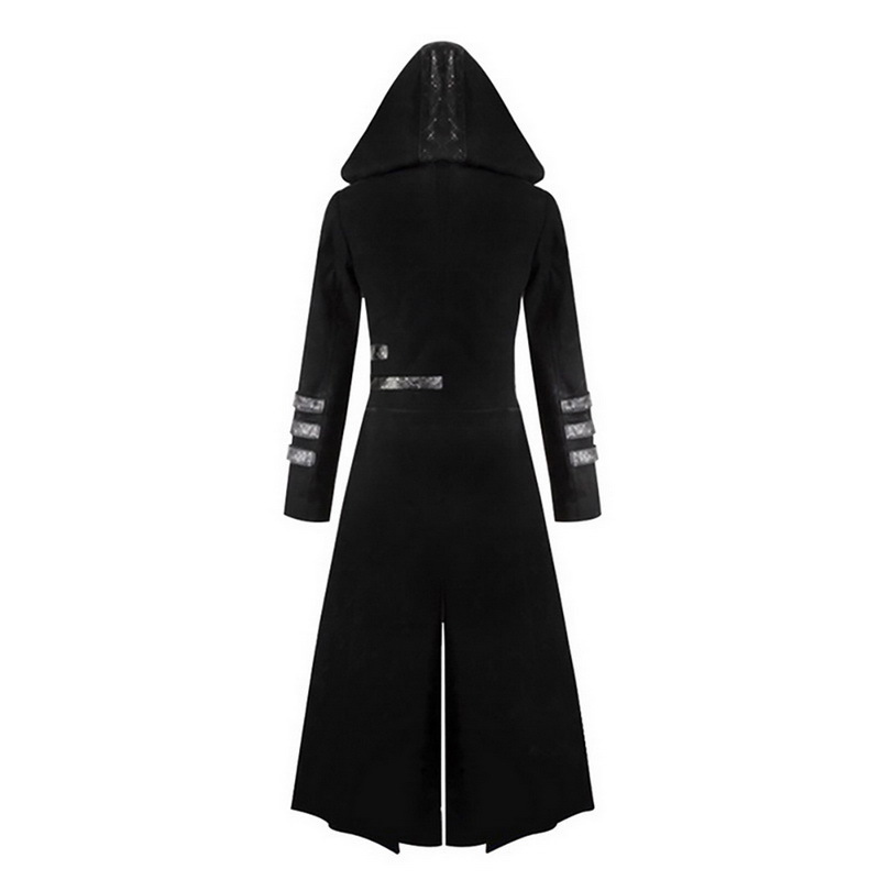 NEW Mens Cosplay Costume Party Vintage Royal Style Trench Coats Retro Gothic Steampunk Man Long Coats Gentlemen Costume 201120