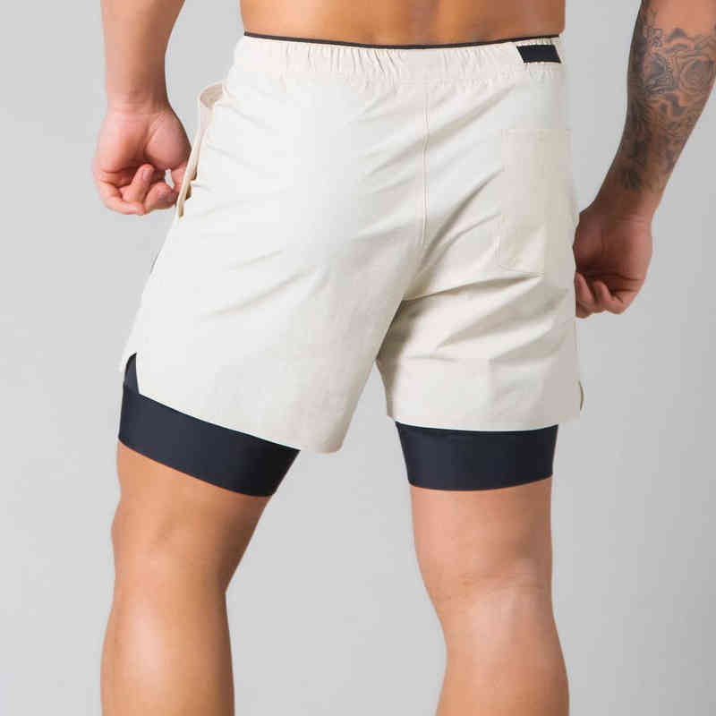 Sweatpants Male LYFT Shorts Muscular Fitness brothers Trendy summer running training breathable Stretch casual pants Y220305