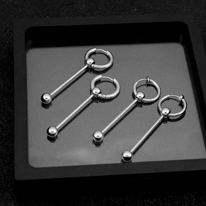 Hip Hop Stainless Steel Stud Earrings Ball Round Bar Pendant for Women Men Ear Fashion Jewelry Christmas Party Gifts kpop
Hip Hop Stainless Steel Stud Earrings Ball Round Bar Pendant for Women Men Ear Fashion Jewelry Christmas Party Gifts kpop
