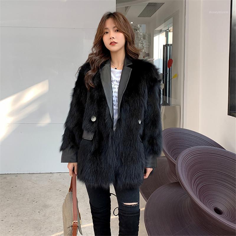 Winter New Style Large Size Loose Fashion Wild Thin One-Piece Imitated Suit Collar Motorcycle Fur Coat1, Black
Winter New Style Large Size Loose Fashion Wild Thin One-Piece Imitated Suit Collar Motorcycle Fur Coat1, Black