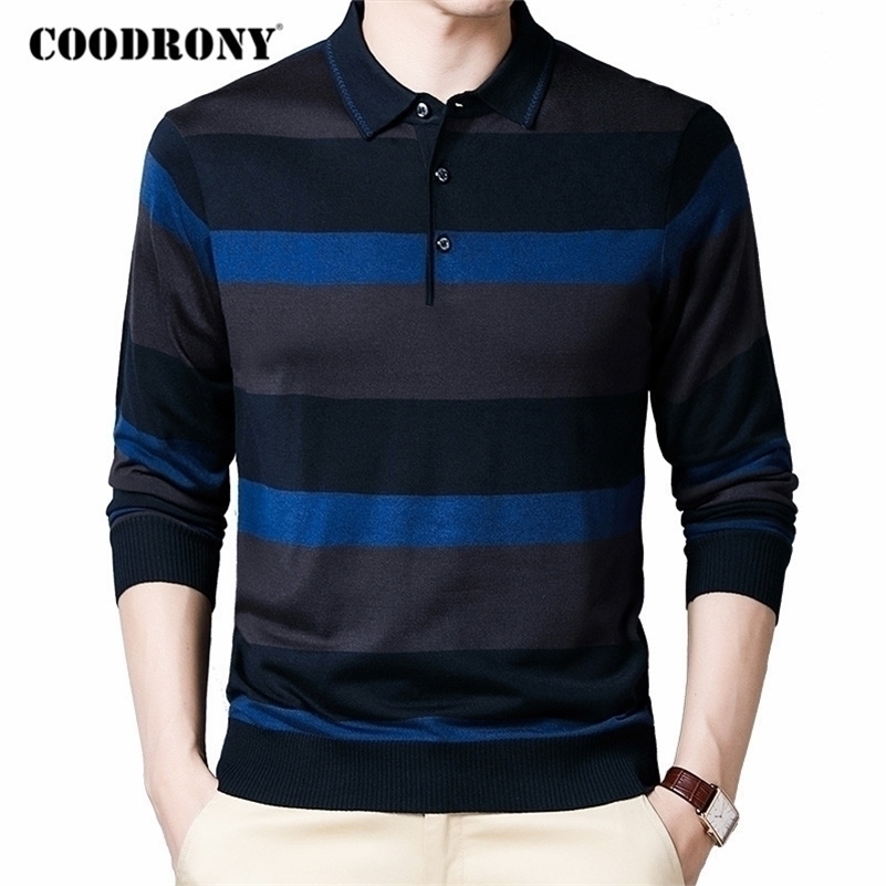 COODRONY Brand Sweater Men Autumn Winter Turn-down Collar Pullover Men Fashion Striped Casual Pull Homme Knitwear Clothing C1131 201201, Red
COODRONY Brand Sweater Men Autumn Winter Turn-down Collar Pullover Men Fashion Striped Casual Pull Homme Knitwear Clothing C1131 201201, Red