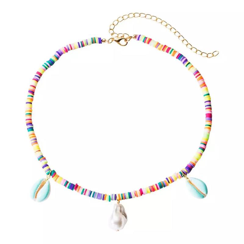 Bohemian natural shell pendant necklace women charm rainbow choker fashion silicone Imitation pearl jewelry adjustable necklace
Bohemian natural shell pendant necklace women charm rainbow choker fashion silicone Imitation pearl jewelry adjustable necklace