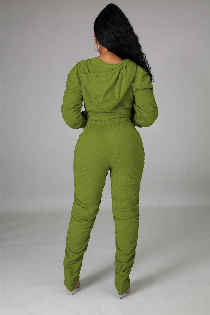 Plus size 3X Women jogger suits solid color tracksuits long sleeve hooded jacket+stack pants two pieces set fall winter black outfits 4440