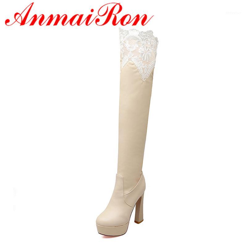 ANMAIRON Lace Charms Shoes Woman Zippers High Heels Over-the-knee Boots Winter Platform Shoes Large Size 34-43 White Boots1, Beige
ANMAIRON Lace Charms Shoes Woman Zippers High Heels Over-the-knee Boots Winter Platform Shoes Large Size 34-43 White Boots1, Beige