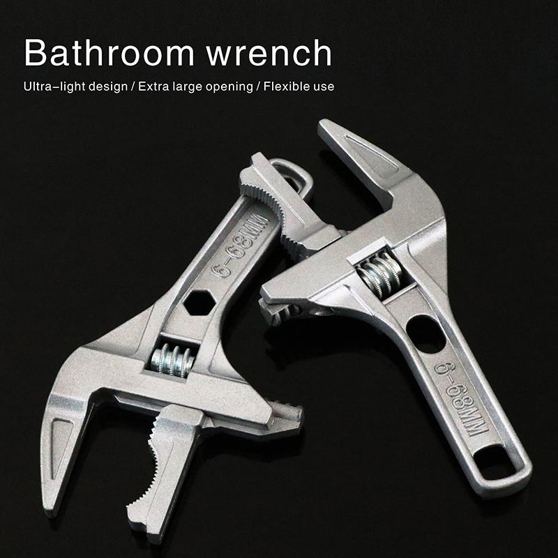 6-68mm Bathroom Wrench Large Open Mini Adjustable Short Handle Shank Aluminum Alloy Universal Spanner Water Pipe Repair Tool
6-68mm Bathroom Wrench Large Open Mini Adjustable Short Handle Shank Aluminum Alloy Universal Spanner Water Pipe Repair Tool