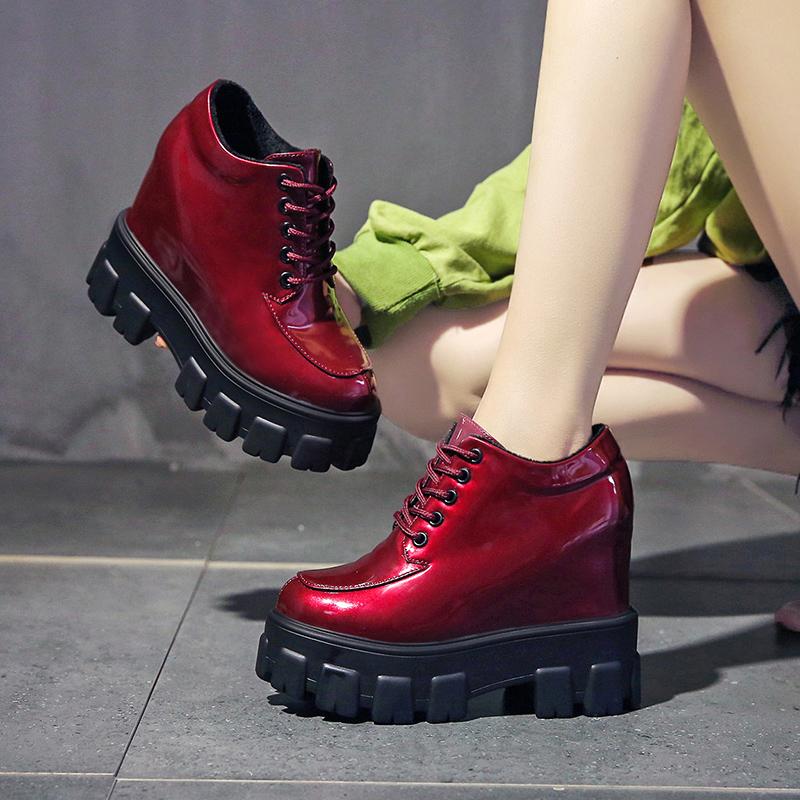 PU Leather Women Winter Shoes Casual Lace up Ankle Boot For Woman Super High Heels 12cm Wedges Shoes Women Winter Ankle Boots, Black
PU Leather Women Winter Shoes Casual Lace up Ankle Boot For Woman Super High Heels 12cm Wedges Shoes Women Winter Ankle Boots, Black
