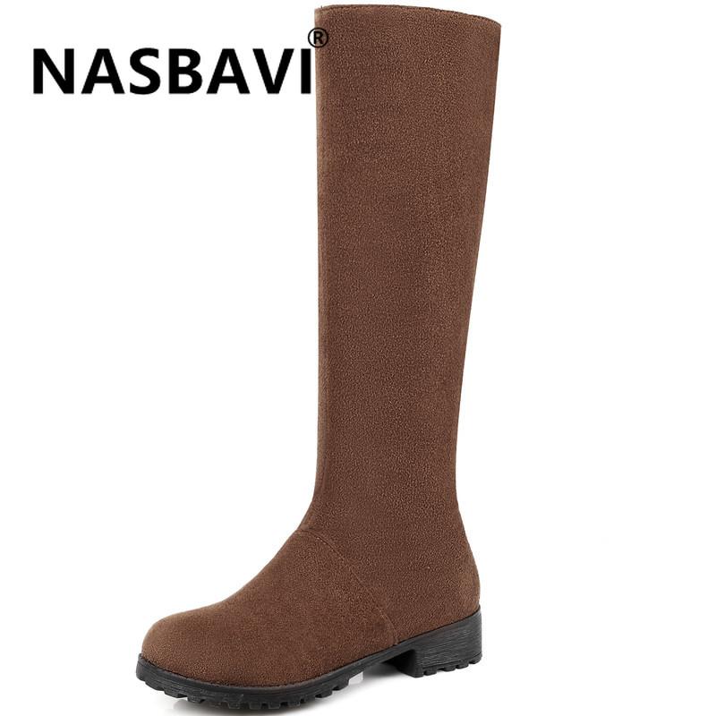 NASBAVI 2020 new fashion Women Boots Low-heeled Winter Shoes Round head Sexy bare boot suede Women Boots Size 34-43, Black
NASBAVI 2020 new fashion Women Boots Low-heeled Winter Shoes Round head Sexy bare boot suede Women Boots Size 34-43, Black