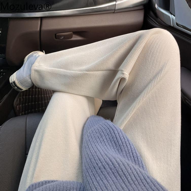 Mozuleva New Arrival Beige Black Wide Leg Straight Pants for Women Corduroy Casual Warm Winter Trouser Streetwear Long Pants
Mozuleva New Arrival Beige Black Wide Leg Straight Pants for Women Corduroy Casual Warm Winter Trouser Streetwear Long Pants