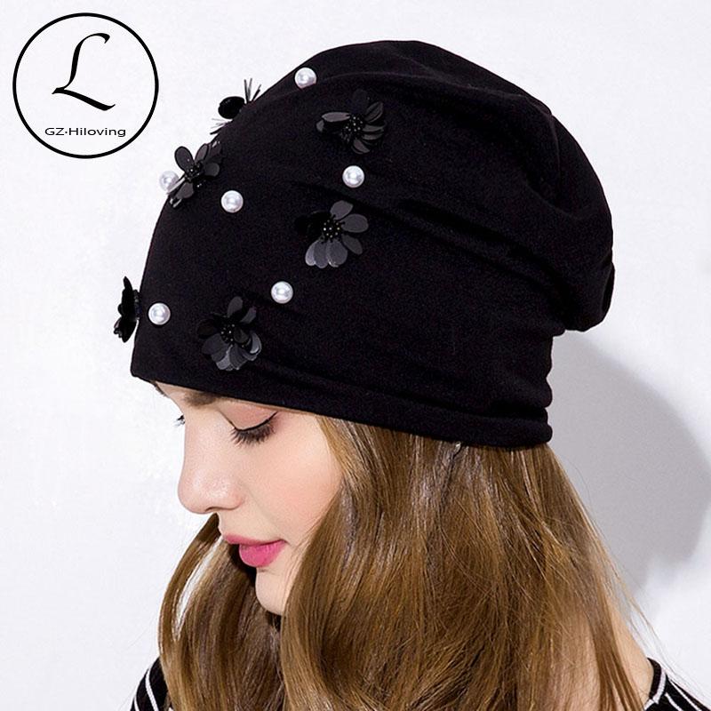 GZhilovingL Women Pearls Flower Hats Soft Spring Thin Slouch Skullies Beanies hats Caps 2020 New Ladies Girls Black Winter, White
GZhilovingL Women Pearls Flower Hats Soft Spring Thin Slouch Skullies Beanies hats Caps 2020 New Ladies Girls Black Winter, White