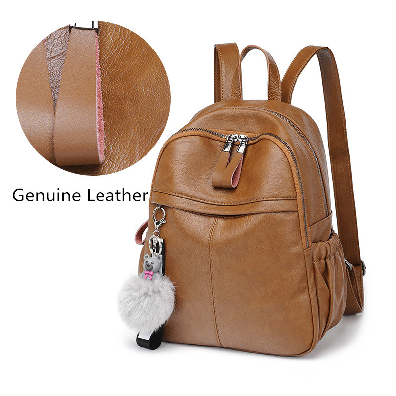 Women's Genuine Leather Backpacks Female School Bag Backpack Schoolbags Travel Shoulder Bag Women Casual ladies, Black
Women's Genuine Leather Backpacks Female School Bag Backpack Schoolbags Travel Shoulder Bag Women Casual ladies, Black
