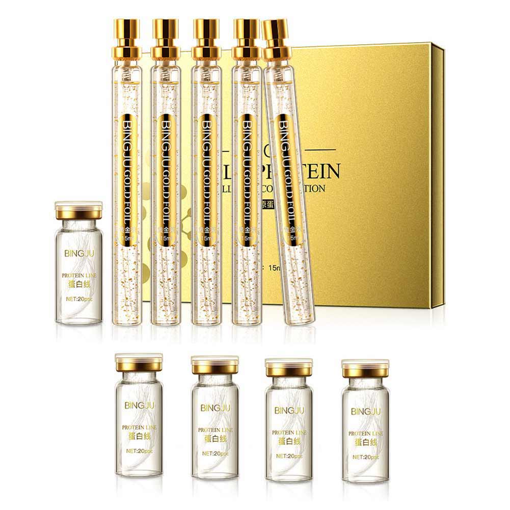 24k Gold Essence Liquid for Mesotherapy Gun Face Filler Absorbable Collagen Protein Thread Face Lift Plump Silk Fibroin Line Carving Anti Aging Serum
24k Gold Essence Liquid for Mesotherapy Gun Face Filler Absorbable Collagen Protein Thread Face Lift Plump Silk Fibroin Line Carving Anti Aging Serum