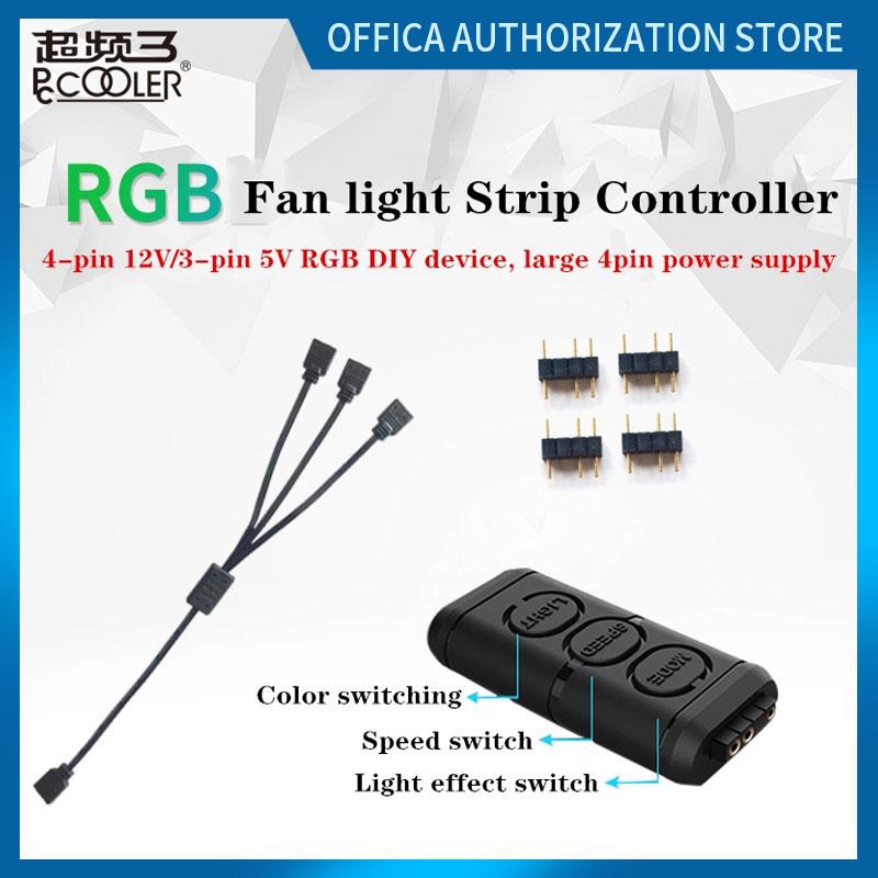 Pccooler 5V3 Pin 12V4 Pin RGB Fan light Strip Controller Contains 1 To 3 Extension Cables CPU Cooling Computer Case Fan Adapter
Pccooler 5V3 Pin 12V4 Pin RGB Fan light Strip Controller Contains 1 To 3 Extension Cables CPU Cooling Computer Case Fan Adapter