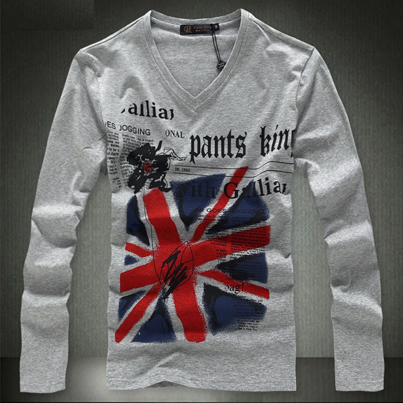 Spring Autumn Period Long Sleeve Cultivate One's Morality Men's T-shirt Sets V-neck Solid Cotton spandex T Shirt Men white Bla 201202