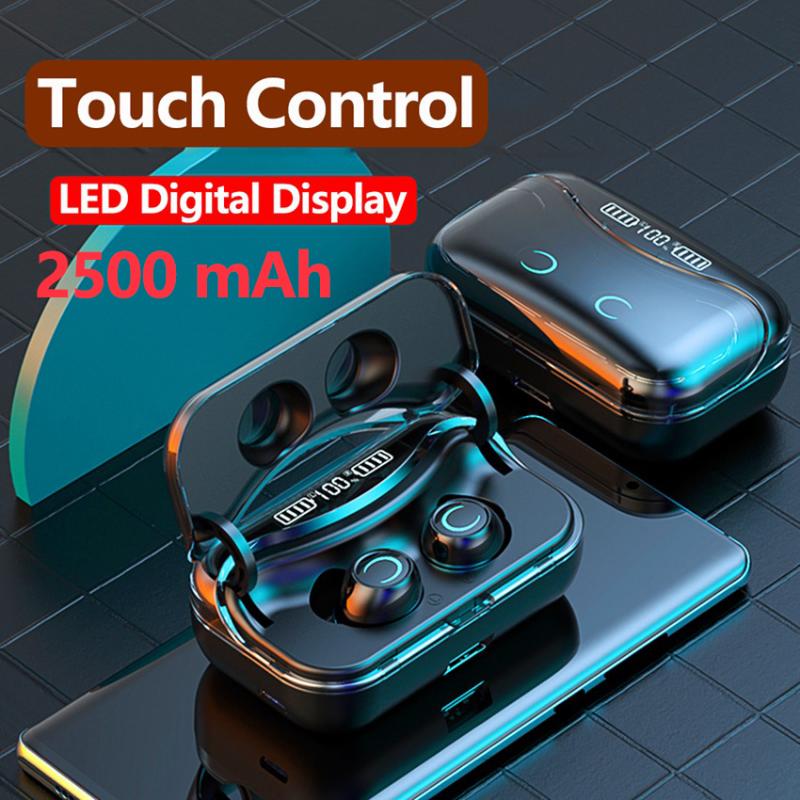 New Earphone Wireless Bluetooth Headphone TWS Can Charging For Phone 5.0 In-Ear True Wireless Earbuds Headset For, Black
New Earphone Wireless Bluetooth Headphone TWS Can Charging For Phone 5.0 In-Ear True Wireless Earbuds Headset For, Black