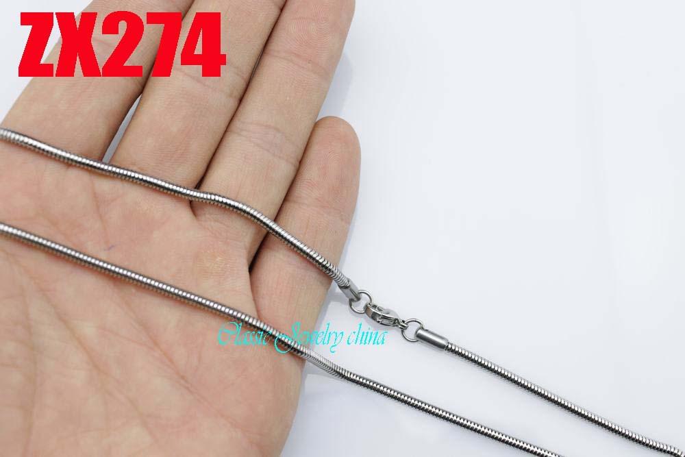 stainless steel necklace 2.4mm round snake chain fashion male women jewelry 20pcs ZX274 (ZX252
stainless steel necklace 2.4mm round snake chain fashion male women jewelry 20pcs ZX274 (ZX252