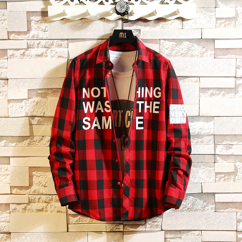 2020 Autumn Spring Clothes Plaid Slim Fit RED Shirt Men Long Sleeves Blouse OverSized Casual For Man, Cs71 5
2020 Autumn Spring Clothes Plaid Slim Fit RED Shirt Men Long Sleeves Blouse OverSized Casual For Man, Cs71 5
