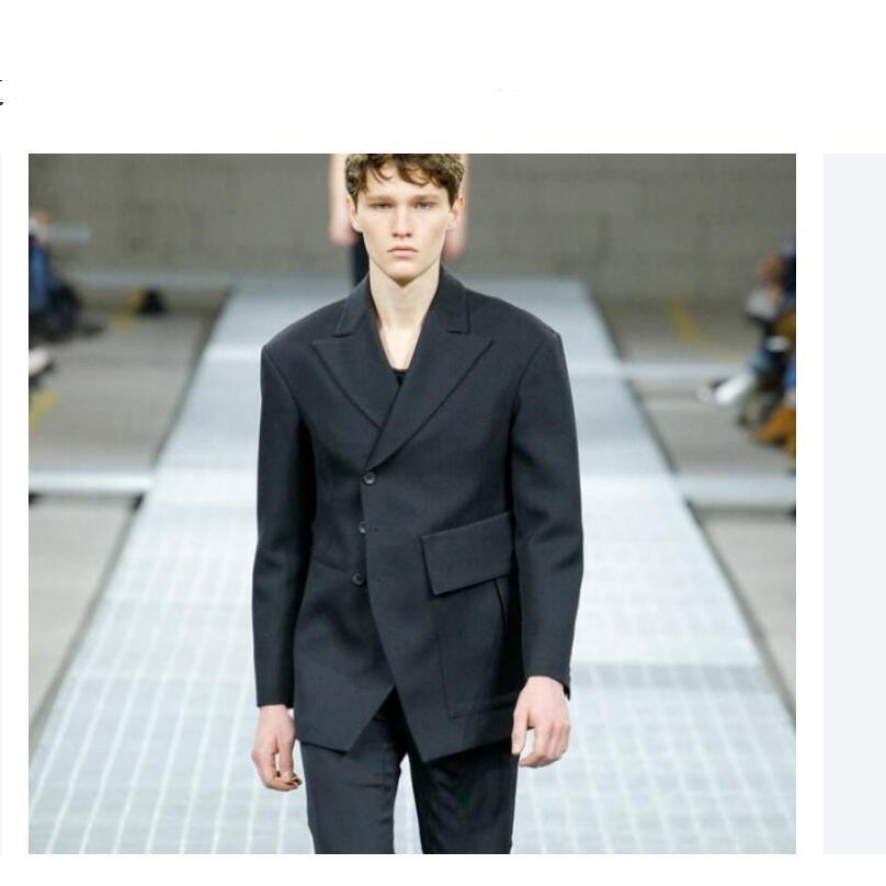 2020 in New Mid-length Male Personality Brands Suit European Fashion Jackets Asymmetric Trend Big Blazers Pocket 09qf, Black
2020 in New Mid-length Male Personality Brands Suit European Fashion Jackets Asymmetric Trend Big Blazers Pocket 09qf, Black