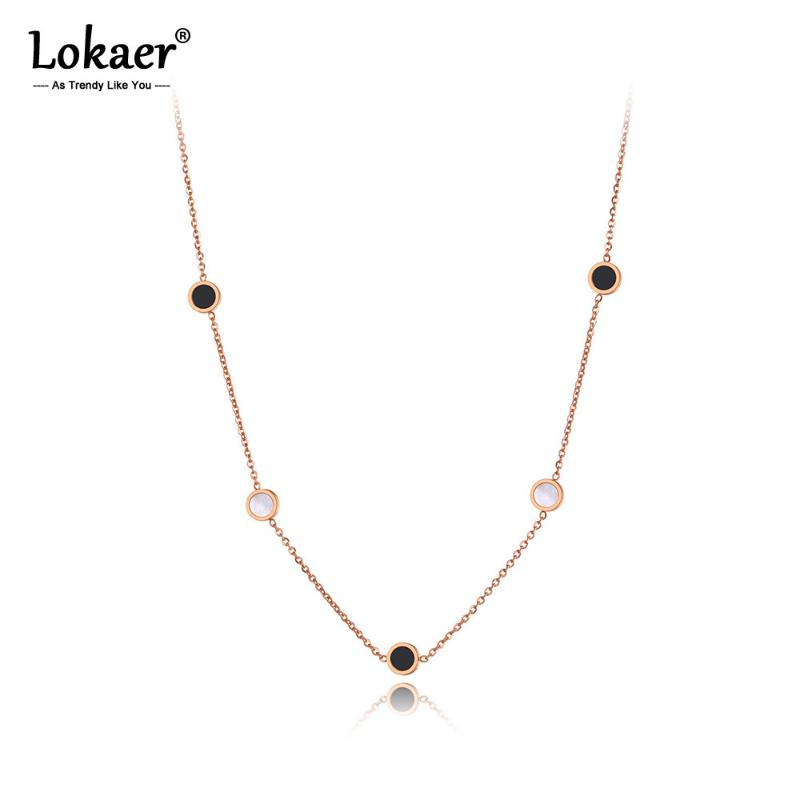 Lokaer Original Design Titanium Stainless Steel Acrylic & Shell Charm Necklace Bohemia CZ Crystal Pendant Chain For Women N20267
Lokaer Original Design Titanium Stainless Steel Acrylic & Shell Charm Necklace Bohemia CZ Crystal Pendant Chain For Women N20267
