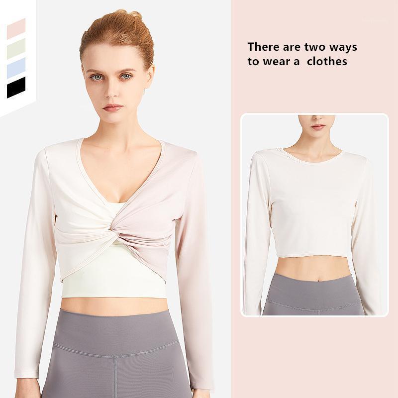 Double-sided fitness clothes Long-sleeved women' yoga clothes twisted breathable slim backless Outdoor exercise Running top1, Color a
Double-sided fitness clothes Long-sleeved women' yoga clothes twisted breathable slim backless Outdoor exercise Running top1, Color a
