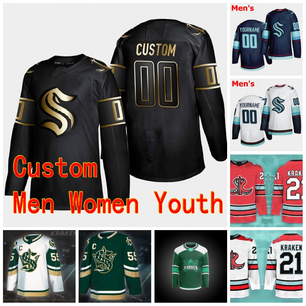 2020-21 Season Seattle Kraken Ice Hockey Jersey 32nd New Team Custom Mens Womens Youth Home Road Golden Edition Stitched Ice Hockey Jerseys, Women navy blue
2020-21 Season Seattle Kraken Ice Hockey Jersey 32nd New Team Custom Mens Womens Youth Home Road Golden Edition Stitched Ice Hockey Jerseys, Women navy blue