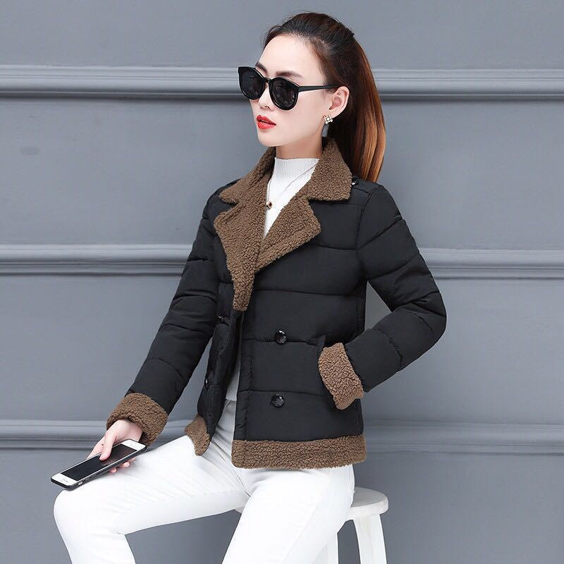 2021 New Turn Collar Winter Outerwear Hot Thick Ladies Short Thin Double Breasted Female Coat AEZQ, Army green.
2021 New Turn Collar Winter Outerwear Hot Thick Ladies Short Thin Double Breasted Female Coat AEZQ, Army green.