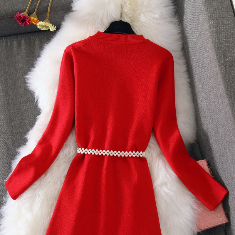 Amolapha Women Knit Sweater Dress+Mesh Skirts Sets Long Sleeve Woman Solid Long Jumpers Skirt Suit Vestidos T200325