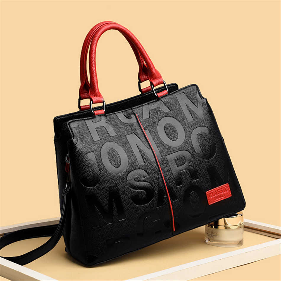 Ladies Quality Leather Letter Shoulder Bags For Women 2022 Luxury Handbags Bags Designer Fashion Large Capacity Tote Bag, Red
Ladies Quality Leather Letter Shoulder Bags For Women 2022 Luxury Handbags Bags Designer Fashion Large Capacity Tote Bag, Red