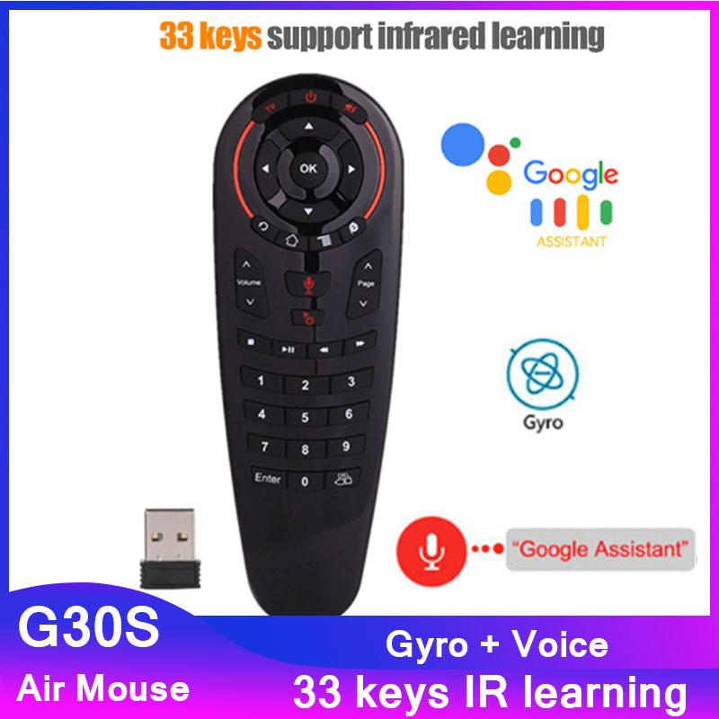 G30S Voice Air Mouse 33 keys IR learning 2.4G Wireless Remote control Smart Voice for android tv box X96Q Game PC PK G10S G50S
G30S Voice Air Mouse 33 keys IR learning 2.4G Wireless Remote control Smart Voice for android tv box X96Q Game PC PK G10S G50S