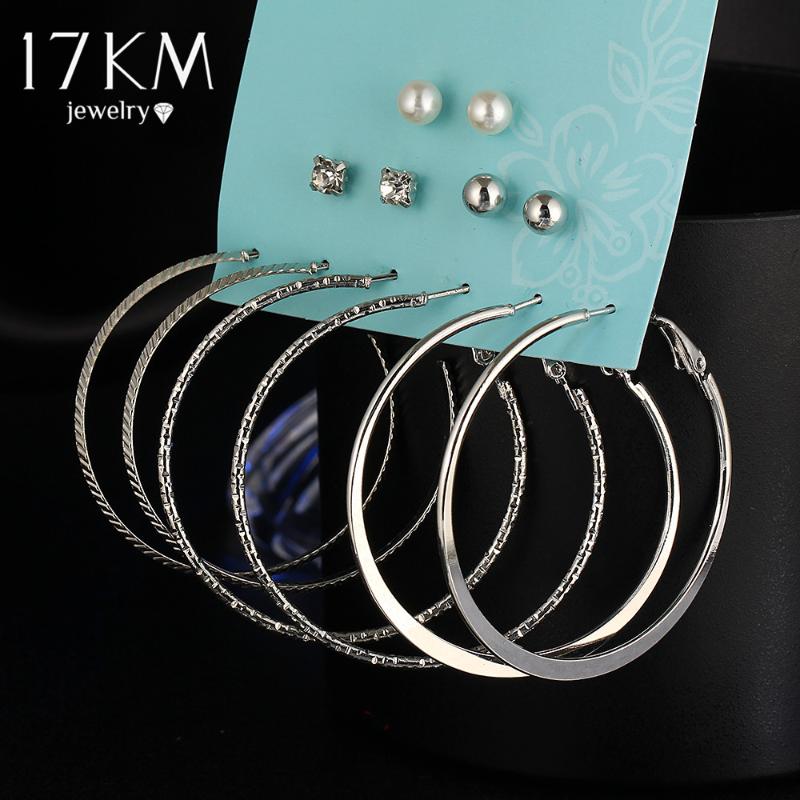 17KM Simulated Pearl Clip Cuff Earring Set For Women Vintage Punk Gold Silver Color Crystal Earrings Party Jewelry 6 Pairs/Set
17KM Simulated Pearl Clip Cuff Earring Set For Women Vintage Punk Gold Silver Color Crystal Earrings Party Jewelry 6 Pairs/Set