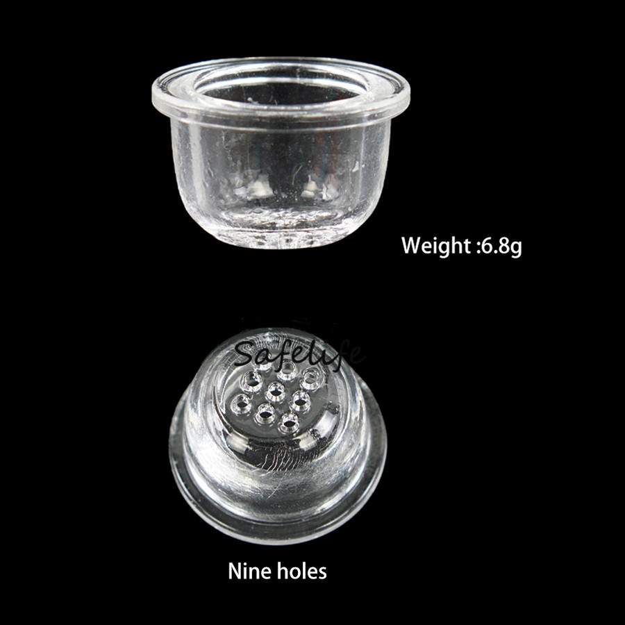 Replacement Glass Screen Bowl for Silicone Pipe Honeycomb Screen Smoking Accessories Glass Screen Filters Replacement