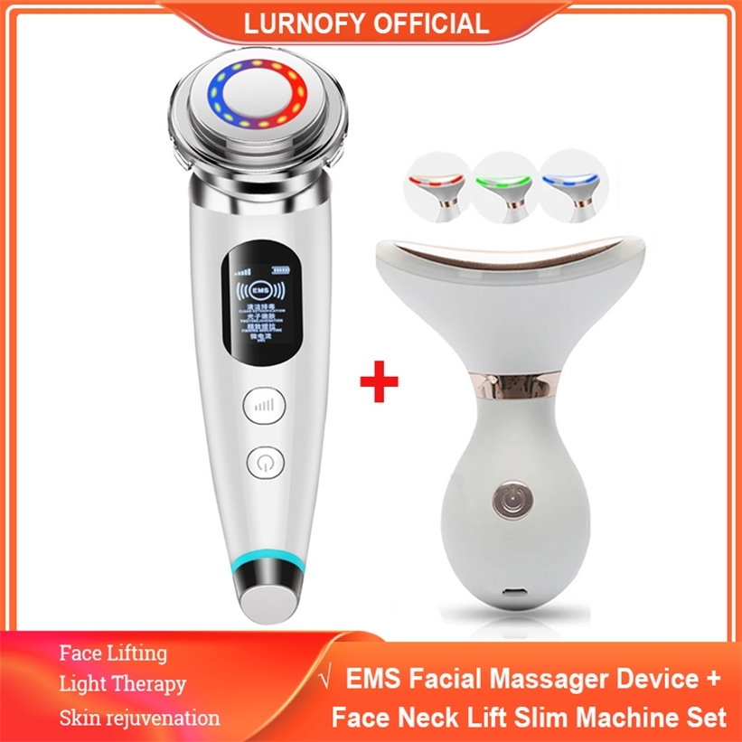 Massager RF Face Lift Device LED Radio Frequency Skin Rejuvenation Wrinkle Removal Lifting Neck Slimmer Machine 220114
Massager RF Face Lift Device LED Radio Frequency Skin Rejuvenation Wrinkle Removal Lifting Neck Slimmer Machine 220114
