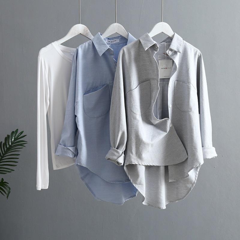 2021 Spring Women Summer Blouse Korean Long Sleeve Womens Tops And Blouses Vintage Women Shirts Blusas Roupa Feminina Tops, Blue
2021 Spring Women Summer Blouse Korean Long Sleeve Womens Tops And Blouses Vintage Women Shirts Blusas Roupa Feminina Tops, Blue