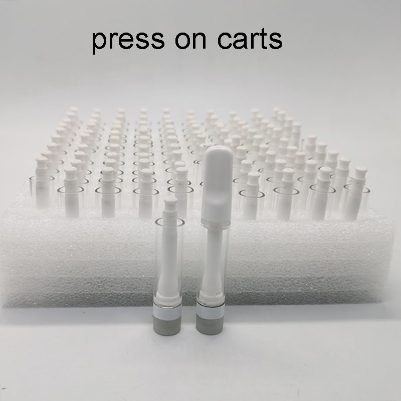 Full Ceramic Cartridge Thick Oil Atomizers Childproof Vape Cartridges Press On Tips Carts 0.5ml 1.0ml 510 Thread Empty Vape Pen Vaporizer
Full Ceramic Cartridge Thick Oil Atomizers Childproof Vape Cartridges Press On Tips Carts 0.5ml 1.0ml 510 Thread Empty Vape Pen Vaporizer