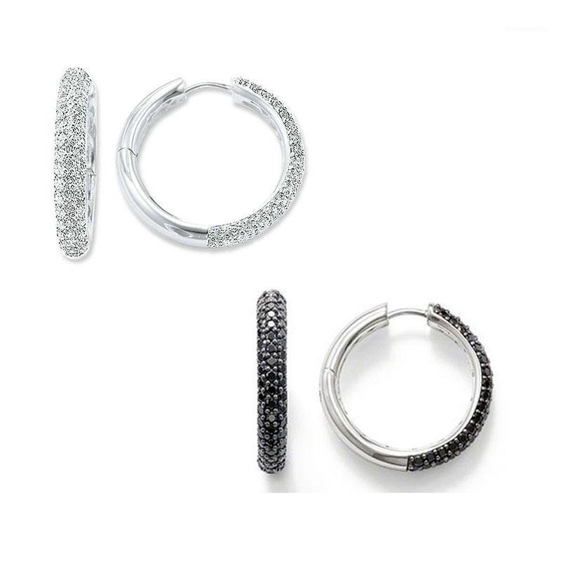 Creole Hinged Hoop Earrings for Women Men 925 Sterling Silver White Black Cubic Zirconia Round Circle Ear Jewelry Accessories1
Creole Hinged Hoop Earrings for Women Men 925 Sterling Silver White Black Cubic Zirconia Round Circle Ear Jewelry Accessories1